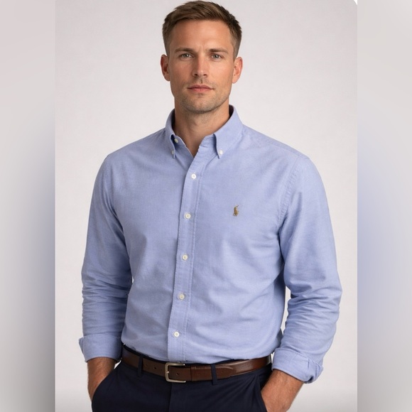 Ralph Lauren Other - Ralph Lauren Light Blue Oxford Button-Down Shirt - Classic Men's 16-34
